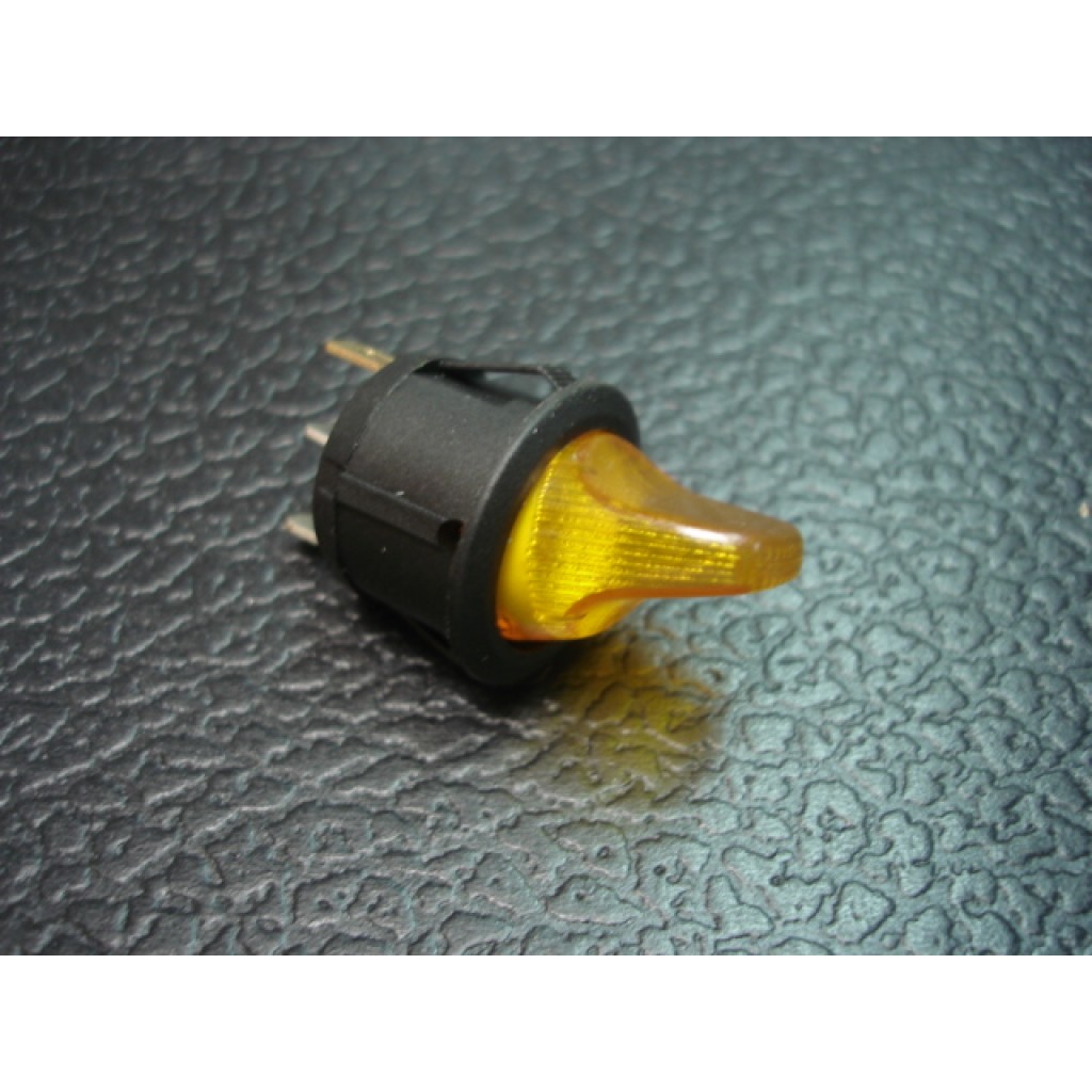 Interruptor plástico redondo (laranja)